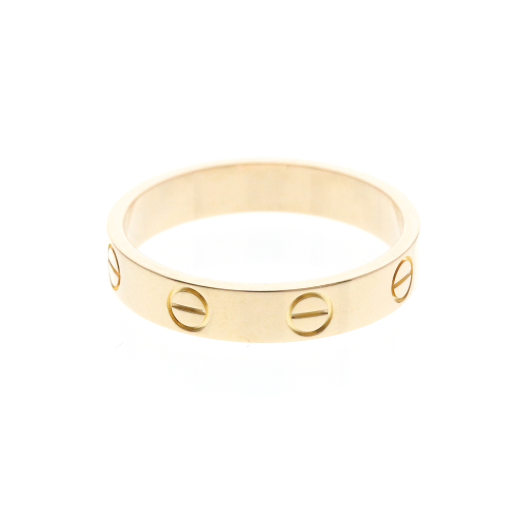 Cartier Mini Love Ring Pink Gold (18K) Fashion No Stone Band Ring Pink Gold - Picture 3 of 9